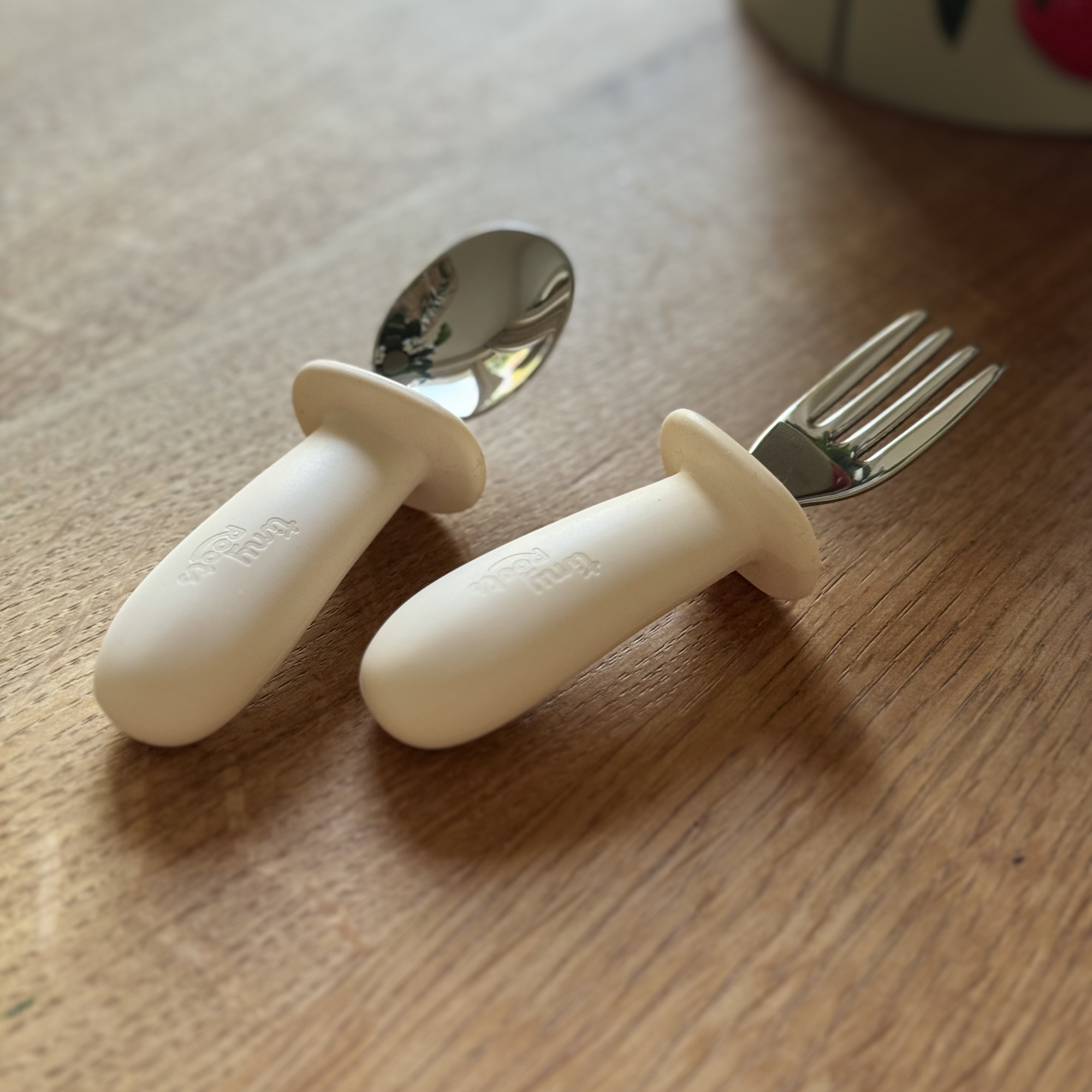 RVS Kinderbestek met Siliconen Handvat