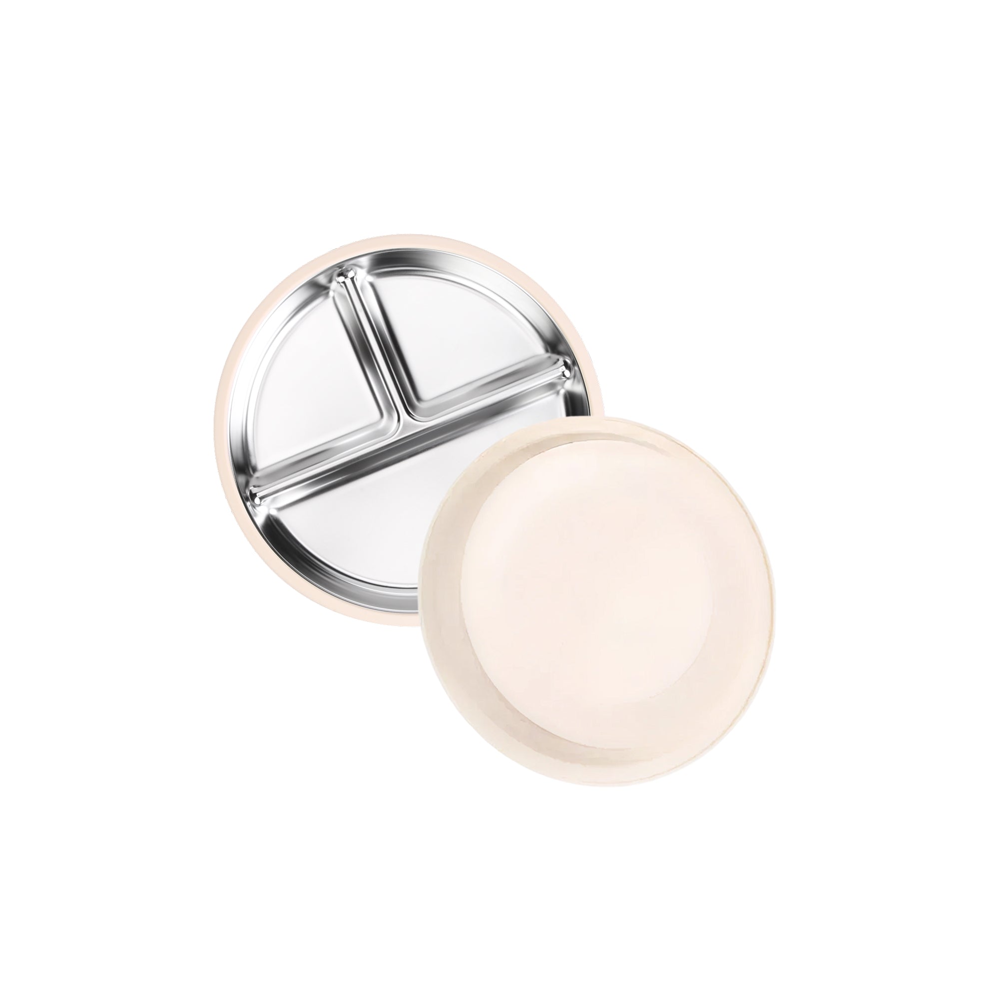 RVS Kinderbord met Siliconen Omhulsel – Voordeelset 2 Stuks